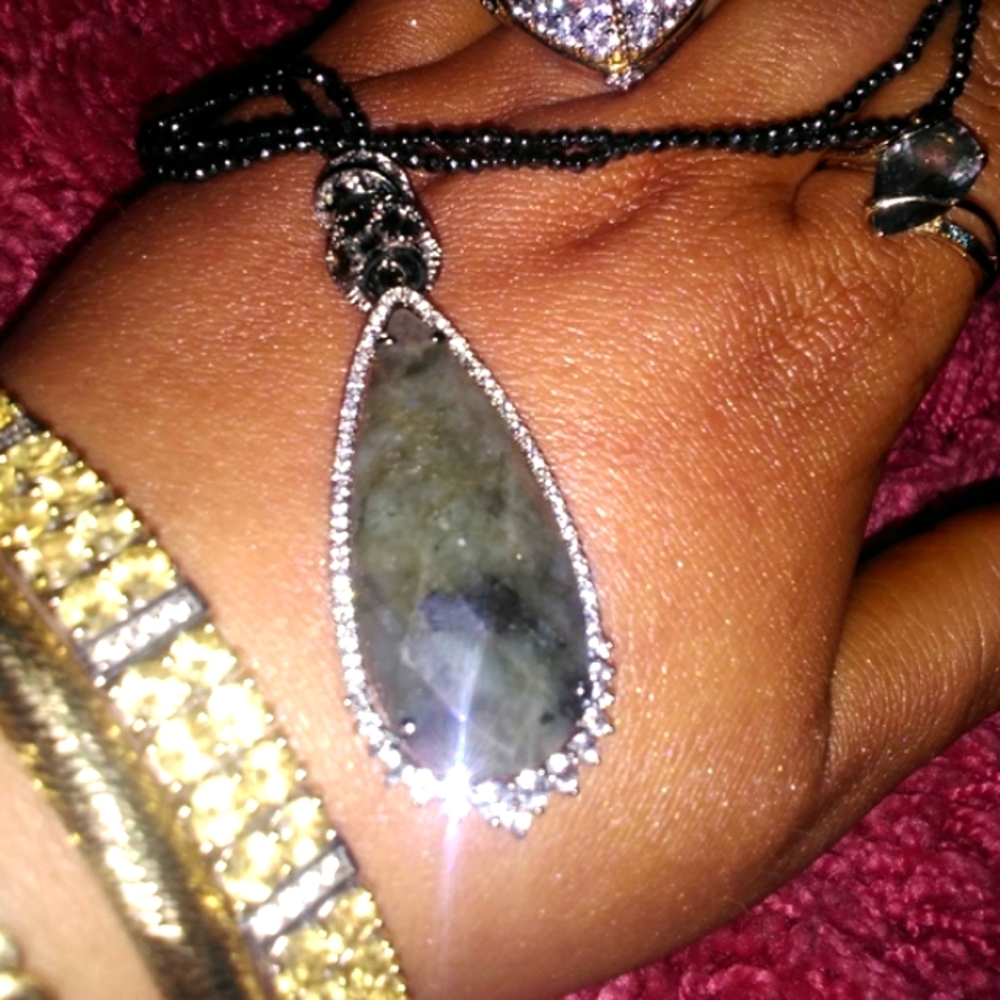 Labradorite Multi-Gemstone Sterling. S Necklace